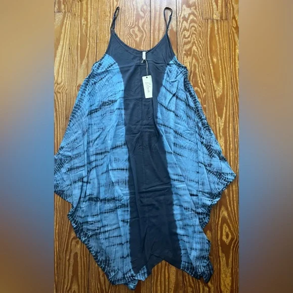 Elan tie-dye dress BLUE size XL - see actual dress photo for color - Picture 2 of 3